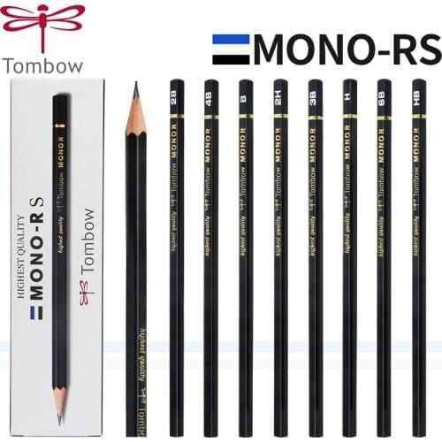 12pcs TOMBOW MONO-RS Pencil Sketch Drawing 2B HB Pencil Student Writing Art Hexagonal Wooden Drawing Drawing Pencil
