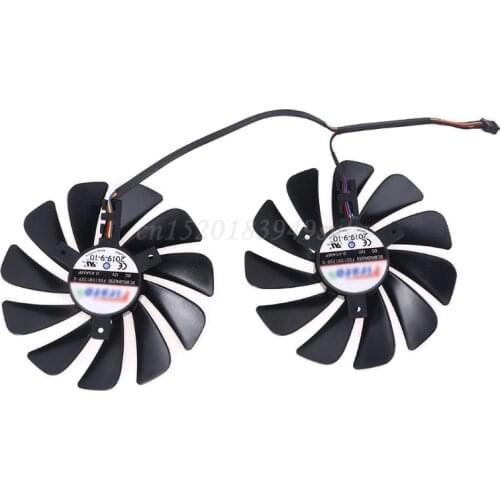 2pcs/set 95mm FDC10U12S9-C RX5700 XT GPU Fan For XFX RX 5600 5700 XT RAW II Graphics Card Cooling Fan