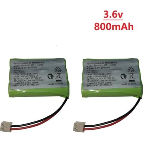 2Pieces 3.6V 800mAh NIMH Battery Pack for BT166342 BT266342 TL32100 TL90070 3.6v Rechargeable battery Free shipping