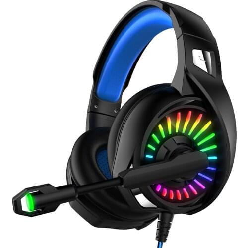 3.5mm USB Wired Gaming Headset Stereo Surround Professional Gamer Headphone With Mic LED Light Game Earphone For PS4 PC Laptop