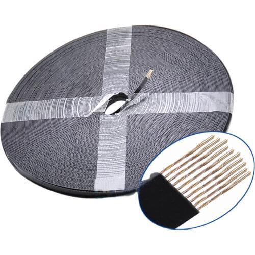 5M Open Timing Belt PU Polyurethane Steel Wire Synchronous Wheel Transmission Belts Width 15mm for 3D Printer Parts Accessories
