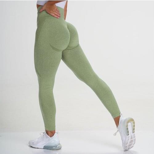Seamless Yoga Hip Lifting Moisture Absorption And Perspiration Exercise Fitness Pants High Waist Sexy Leggings