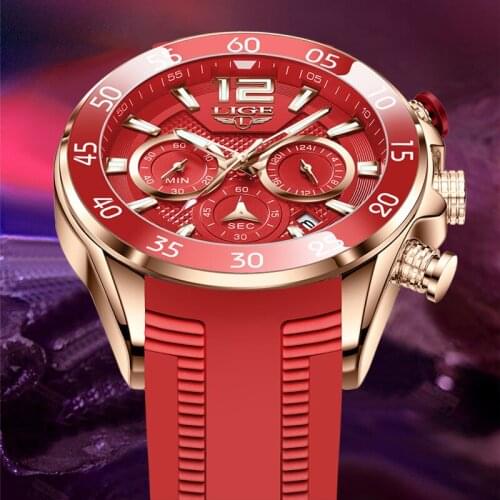 2021 LIGE New Mens Watches Top Luxury Brand Men Unique Sport Watch Men Quartz Date Clock Waterproof Wristwatch Relogio Masculino