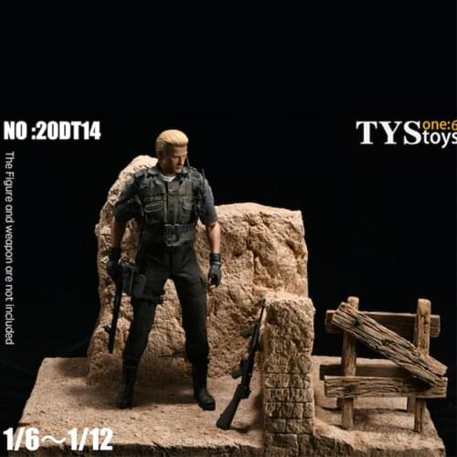 In Stock Earthen Wall Ruins Scene Collection model YSTOYS 20DT14 Fit 1/6 1/12 Soldier Action Figure Toys
