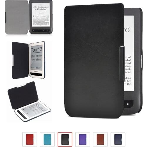 Leather Cover Case for Pocketbook Basic Touch Lux 2 614/624/626 ,Pocketbook E-reader Funda