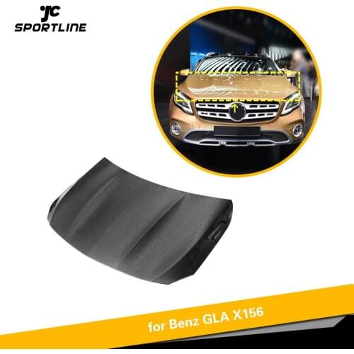 Carbon Fiber Front Bumper Engine Hood Vent Cover Fits For Mercedes-Benz GLA Class X156 GLA180 GLA200 GLA250 2015 - 2019