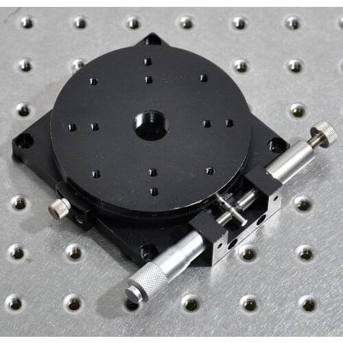 MMT R1-917-B1-LR manual R-axis 360 degree rotating sliding table angle indexing plate fine-tuning sliding table aluminum