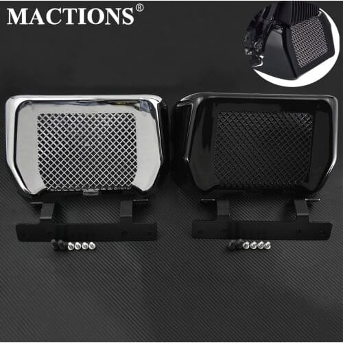 Motorcycle Oil Cooler Cover Guard Radiator Case For Harley Touring Road Glide FLTRX Road King Street Glide Special FLHXS 17-20