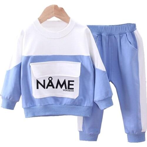 New Spring Autumn Baby Girl Clothes Children Boys Sports T Shirt Pants 2 Piece Set Toddler Casual Costume Infant Kids Tracksuits