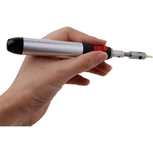 Adjustable Thermostat Flame Butane Gas Soldering Iron 12ml Pen Welding Torch