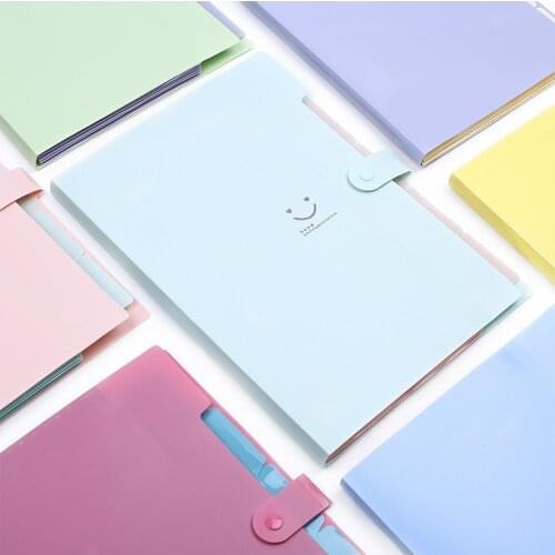 Folder Multi-Layer Korean Student A4 Organ Bag Test Paper Folder File Bag Bill Folder Storage Information Package File Folders