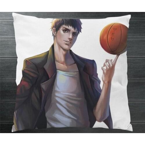 SLAM DUNK Mitsui Hisashi Hanamichi Sakuragi Two Side 40x40cm Pillowcase Pillow Case Cover Cosplay Manga Gift BED/SOFA/CAR Decor