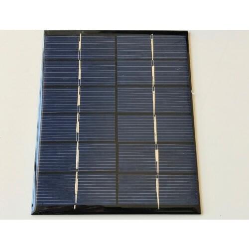 Solar panel Polycrystalline prefer quality 2W 6V. for diy soalr light, charger ect. give USB +diode + connecting wire for Free