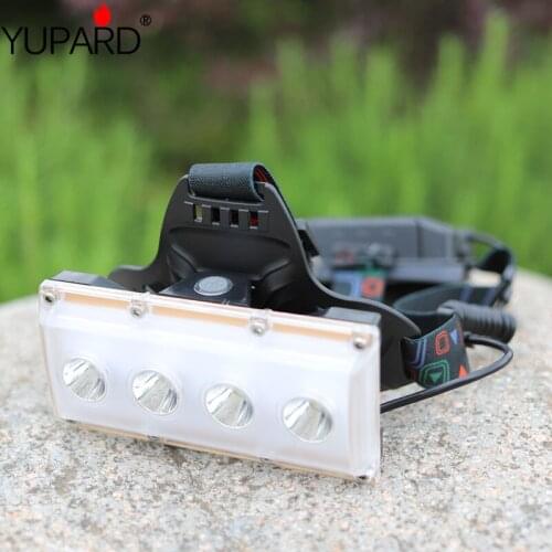 USB Outdoor high power T6*4 LED Headlight Headlamp USB Rechargeable Head Lamp Torch Battery Waterproof Hunting Fishing Lighting