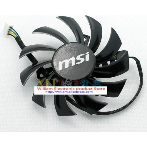 New Original for MSI R5750 R6770 R6750 graphics card fan PLD08010S12HH diameter 7.5CM