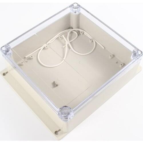 192x188x70mm ABS IP65 Waterproof Plastic Wire Junction Box With Mounted Distribution Clear Enclosure Transparent Project Case