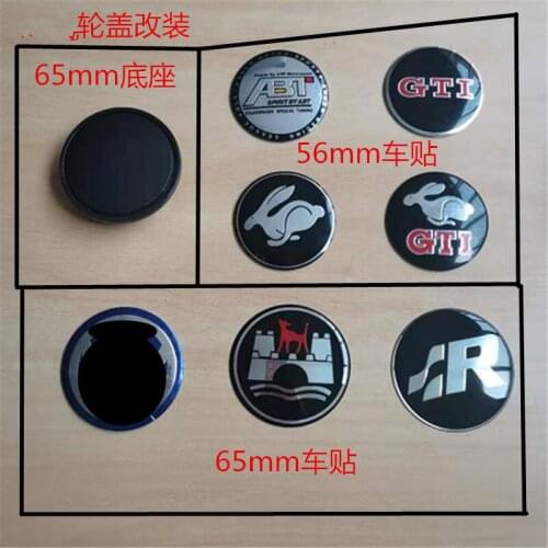 WL 4pcs Auto Replacement Accessories ABS 65mm Wheel Center Cap For vw GOlf6 CC magotan Hub Cover Tire Rims Oem 3B7 601 171