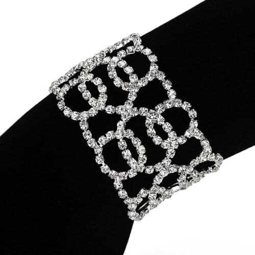 YFJEWE Crystal Europe Fashion Classical Chain Link Bracelets Geometry Women Charm Party Bracelet &Bangles B205