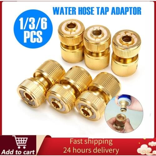 1/2" Quick Connect Swivel Connector Garden Hose Coupling Systems for Watering Irrigation Brass-Coated Hose Adapter Dropshipping