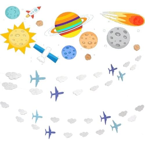 1PC Cloud Banners Baby Showers Party Garlands Decoration Kids Birthday Happy Hanging Background Garlands Party Supplies DT82