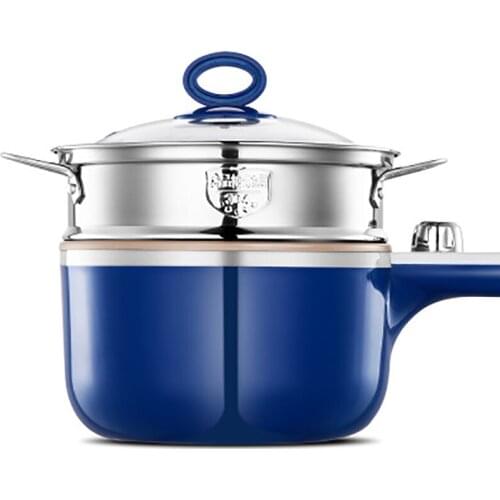 220V multi-function electric cooker steam boiling frying electric cooker students dormitory boiled noodles pot