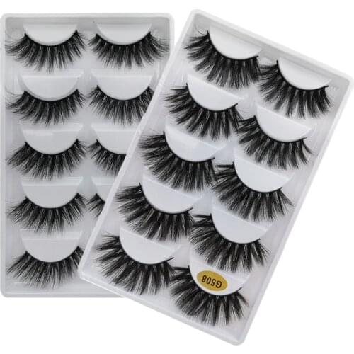 5 pairs mink eyelashes makeup lashes natural long false eyelash dramatic faux eye lashes for make up mink cilios lash maquiagem