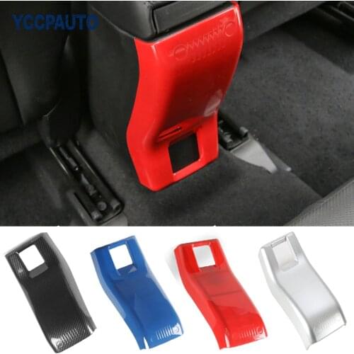 Car Styling For Jeep Renegade 2015 2016 Armrest Storage Box Rear Panel Cover Trim Interior Decoration Accessories ABS 1PCS