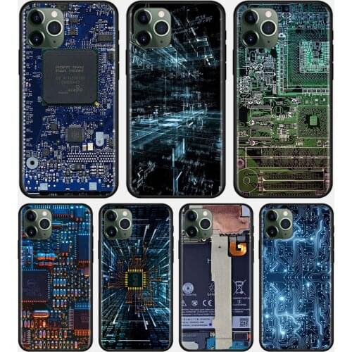 Main Circuit Board Case For Apple iPhone 11 12 Pro Max mini 8 7 Plus XR X XS MAX SE Cover Funda Coque Shell