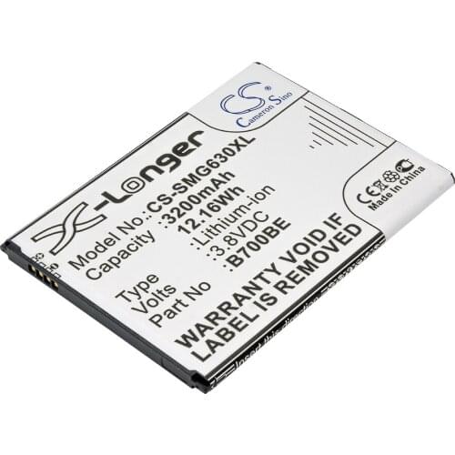 CS 3200mAh/12.16Wh battery for Samsung SM-T2558, SM-T255S, SPH-L600 B700BC, B700BE, B700BK, B700BU, EB-BT255BBC