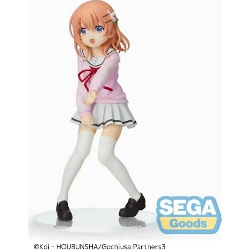 Original SEGA Is The Order A Rabbit BLOOM Houbunsha PVC Action Figure Model Toys Anime Brinquedos Figurals