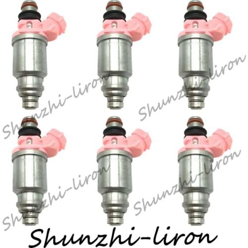 6pcs Fuel Injector Nozzle For Toyota 92-97 Land Cruiser Lexus96-98 LX450 4.5L V8 OE:23250-74080 23209-74080