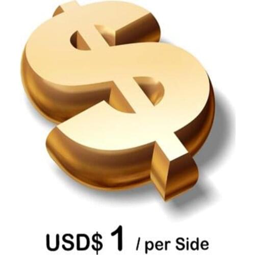 Used to supplement postage and reissue goods, please note when submitting an order