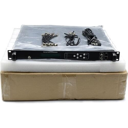 Cable TV front end 12 CHs DVB-S quad DTMB modulator