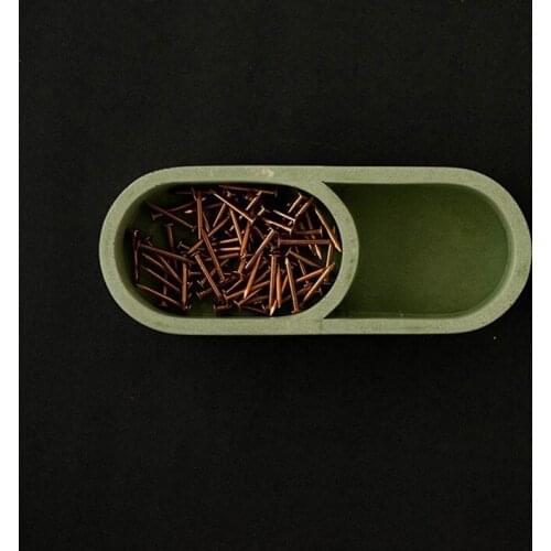 Cement Receiving Box Silicone Mold Concrete Gypsum Handicraft Dry Fruit Jewelry Receiving tray mould