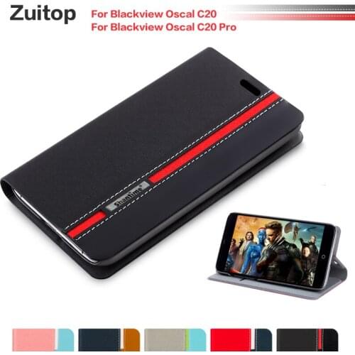 Cowboy PU Leather Phone Bag Case For Blackview Oscal C20 Flip Case For Oscal C20 Business Case Soft Silicone Back Cover