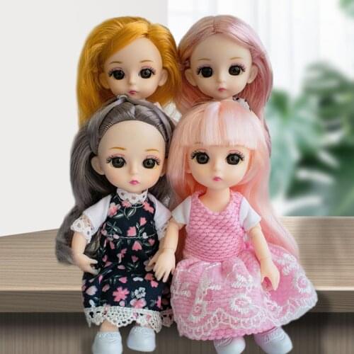 Doll toys 13 Moveable Jointed juguetes bjd boneca 15cm dolls diy nude body fashion brinquedos menina princesas birthday Gifts