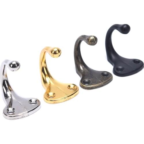 Hot！Vintage Antique Zinc Alloy Door Bedroom Hooks Hanger Hook for Clothes Coat Hat Bag Towel Hanger Bathroom Wall Hook Rack