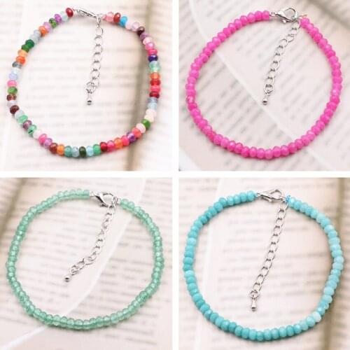Trendy Bracelet Natural Stone Beads Strand Charms Bracelets Stone Rubys Aquamarines Aventurine Howlite Bangle Jewelry Gift B103