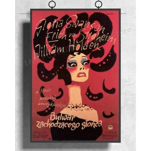 NJ474 SUNSET BLVD Movie 1950 Film Noir RARE 02 Wall Sticker Silk Poster Art Home Decoration