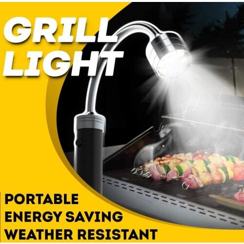 Portable Magnetic Base Led BBQ Grill Light 360 Degree Adjustable For Party Outdoor Camping Barbecue Lights BBQ Accessories