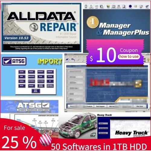 2021 Hot Sale Alldata 10.53 Software Auto Repair Mit//chell OD5 Vivid Workshop Data Car Diagnostic All Data Tool Atsg ElsaWin