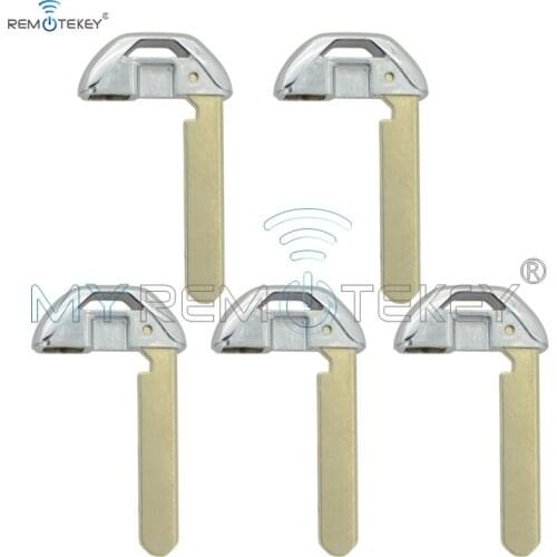 Remtekey 5pcs small insert key blade For Honda Accord Crosstour Odyssey Civic Fit LX 2013 2014 2015 spare remote uncut blade
