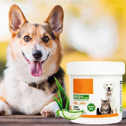 Dog Cat Eyes Wipes Pet Cleaning Wet Paper Towels Cat Tears Stain Remover Pets Eye Clean Supplies