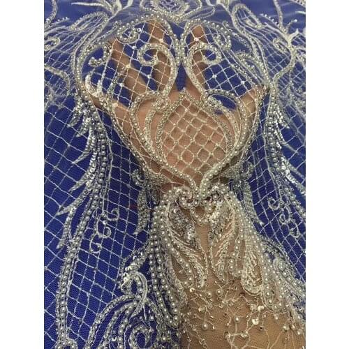 Bridal Tulle Mesh Lace Fabric SYJ-106688 unique Beaded Lace Fabric good looking Embroidery Lace Fabric
