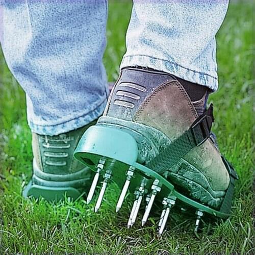 Heavy Duty Lawn Aerator Spiker Shoes, Garden Spike Exercise Sandals
