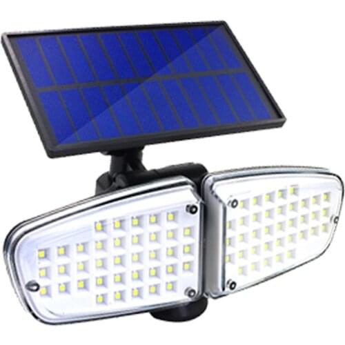 LED Solar Lights Outdoor Upgraded Microwave Sensor 270 Wide Angle Solar Wireless Wall Light Waterproof Flood Light For Garage