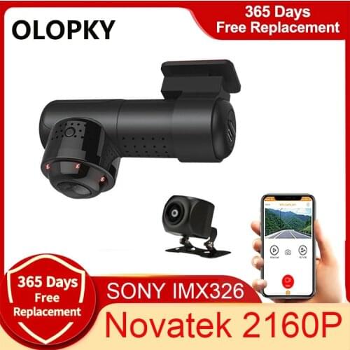 4K 2160P DashCam 360° Panorama Car DVR Sony IMX326 Camera Novatek 96660 Recorder Wifi HD Night Vision 24 Hour Parking Monitoring