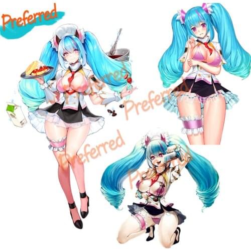 High Quality Sexy Girl Aurora Last Origin Game Decal Motocross Racing Laptop Helmet Trunk Wall Vinyl Car Sticker Die Cutting