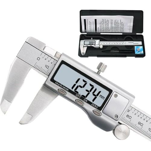 High Quality Digital Caliper 0-150mm /6 "Stainless Steel Metal Casing Digital Caliper Dental Gauge Micrometer Electronic Caliper
