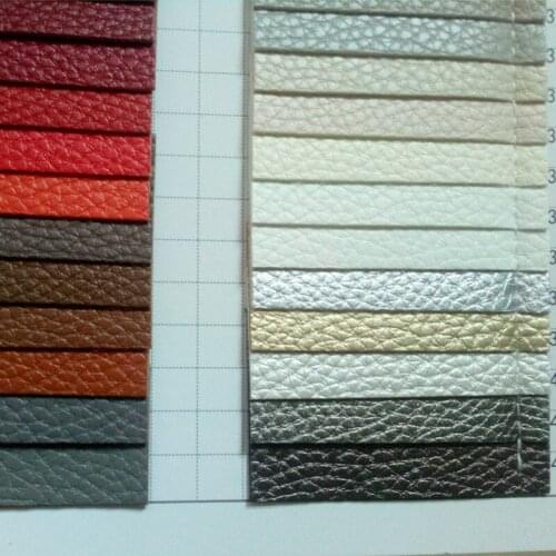0.7mm soft coat artificial leather fabric fashion Crazy lychee PU leather wholesale